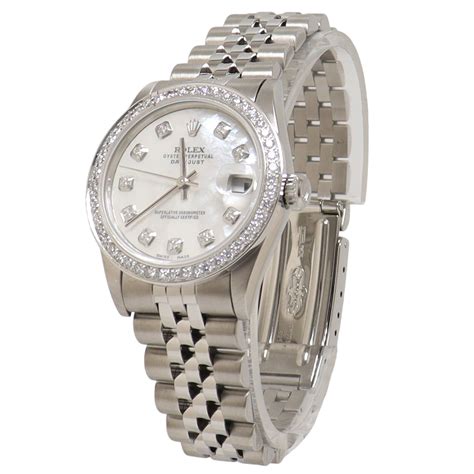 Rolex Datejust Stainless Steel 31mm Custom White MOP 